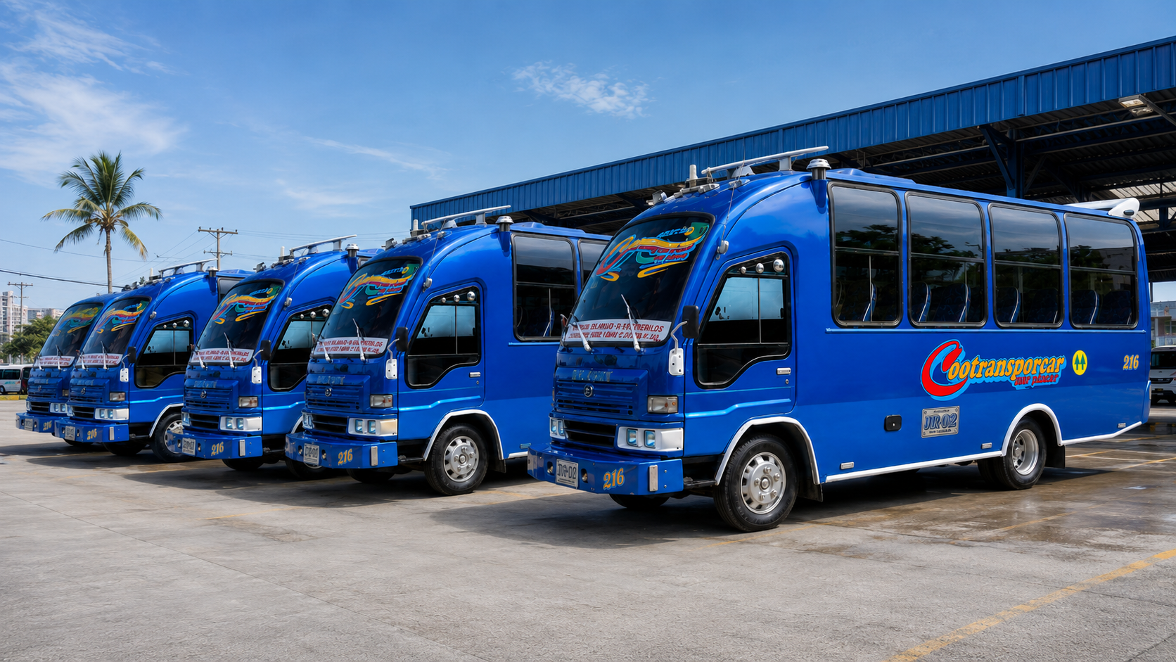 Flota azul Cootransporcar Barranquilla